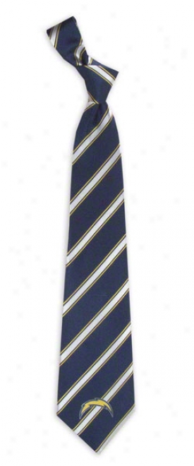 San Diego Chargers Striped Woven Poly Tie