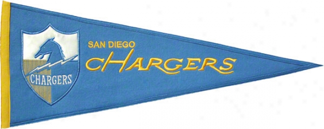 San Diego Chargers Throwback Pennant