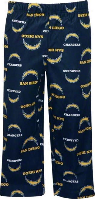 San Diego Chargers Toddler Navy Printed Logo Sleep Pants