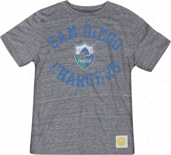 San Diego Chargers Tri-blend Gym Class T-shitr