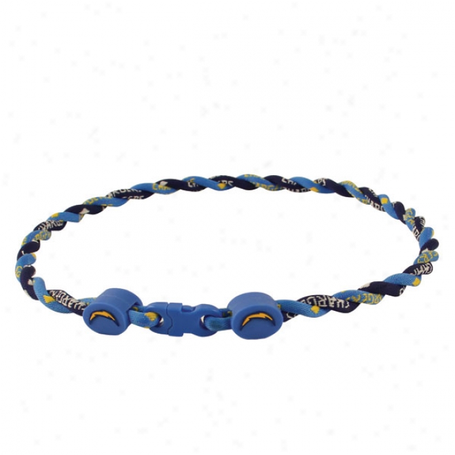 San Diego Chargers Twist Titanium Necklace