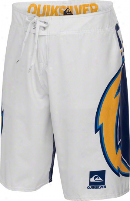 San Diego Chargers White Quiksilver Booardshort