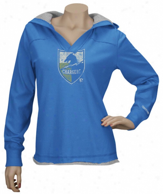 San Diego Chargers Women's Classics Hooded Long Sleeve T-shirt