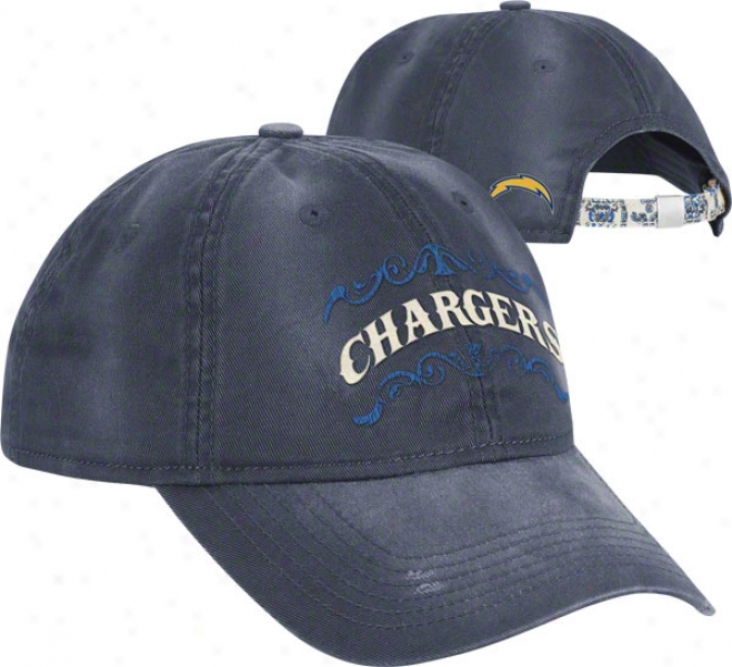 San Diego Chargers Women's Hat: Paisley Slouch Adjustable Hat