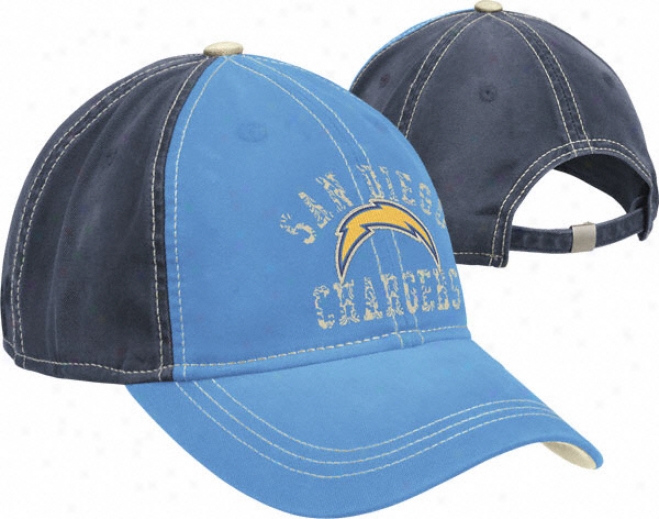 San Diego Chargers Women's Retro Sport Patch And Fade Slouch Adjustable Hat