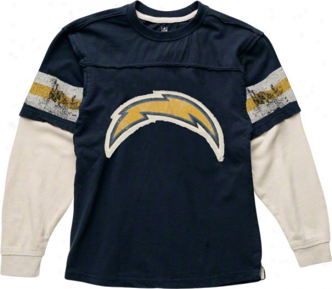 San Diego Chargers Youth Long Sleeve Layered Vintage T-shirt