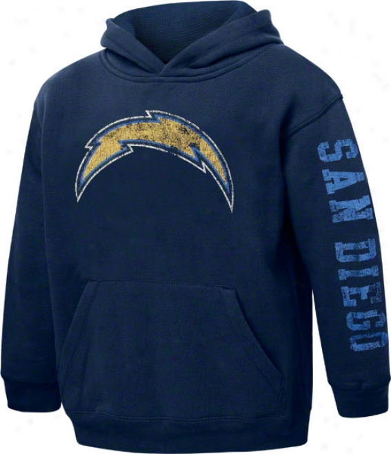 San Diego Chargers Youth Team On The Go Vintage Fleece Hooded Sweatshirt