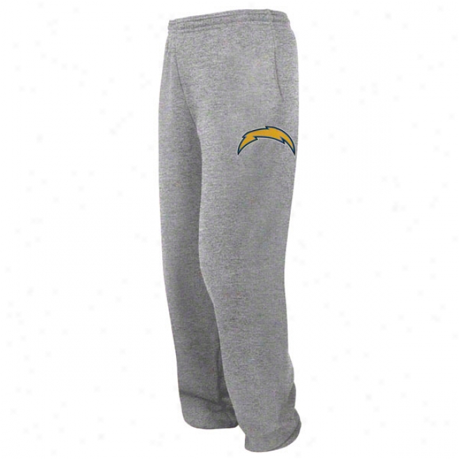 San Diego Chargers Youth Touchdown Grey Fleece Pants