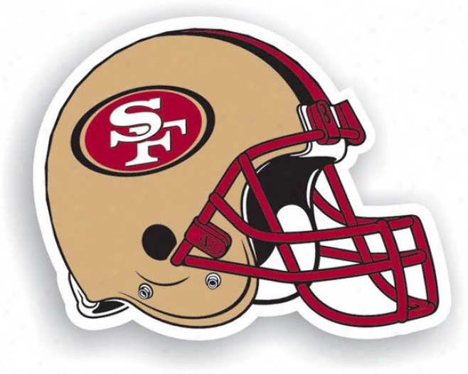 Saan Francisco 49ers 12&quot Vknyl Magnet - Set Of 2