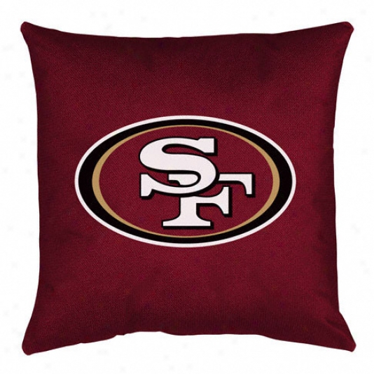 SanF rancisco 49ers 17&quotx17&quot Locker Room Decorative Pillow