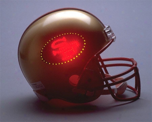 San Francisco 49ers Fiber Optic Full Size Repljca Helmet