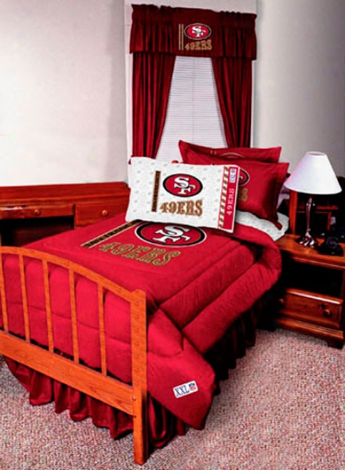 San Francisco 49ers Full Bedskirt