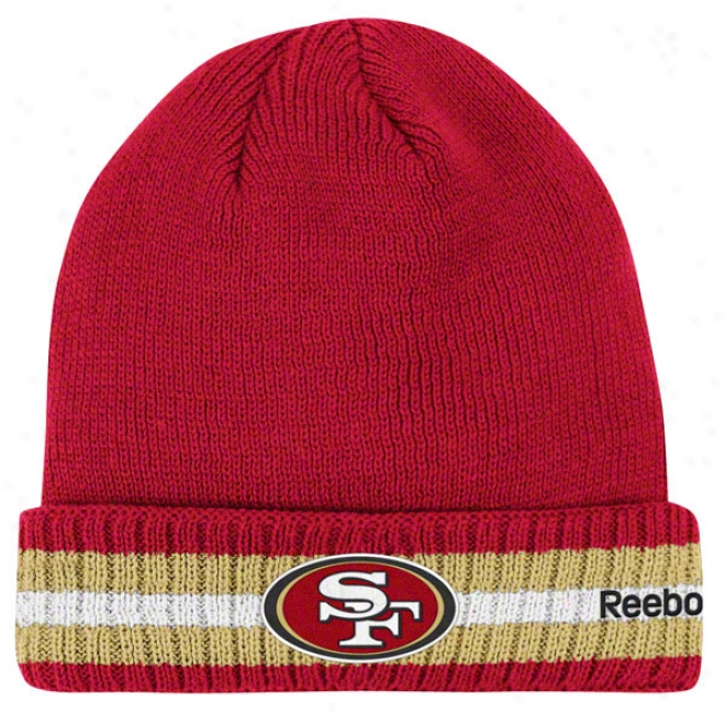 San Francixco 49ers Knit Hat: 2011 Coaches Sideline Cuffed Knit Hat