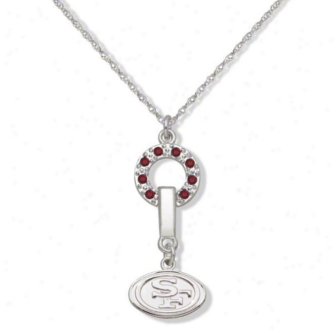 San Francisco 49ers Mvp Crysstal Necklace