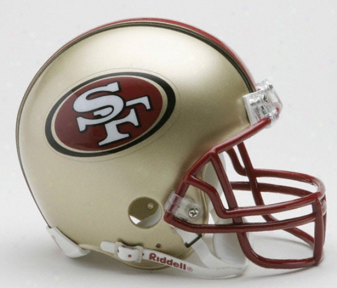 San Francisco 49ers Nfl Riddell Mini Helmet