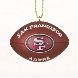 San Francisco 49ers Resin Football Ornament