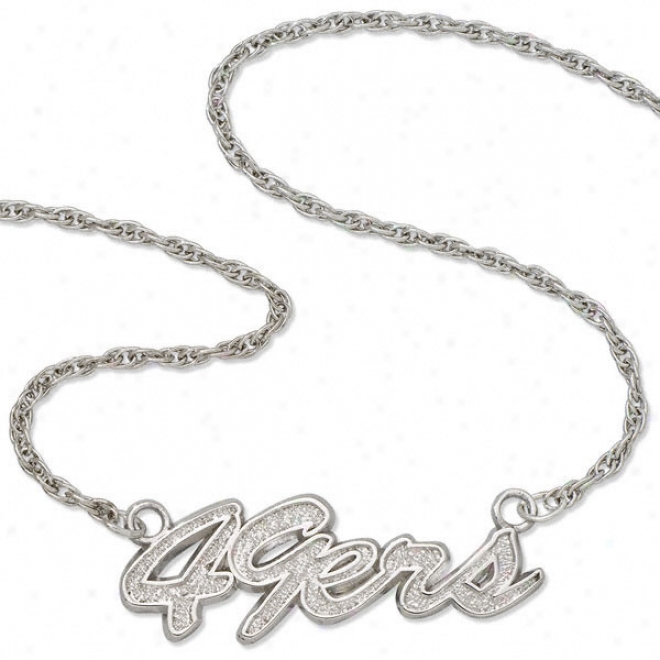 San Francisco 49ers Script Necklace