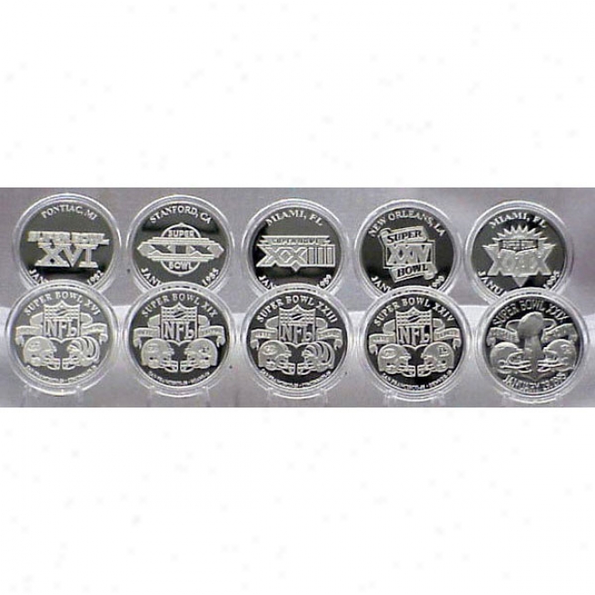 San Francisco 49ers Silver Super Bowl Collecgion Coin Set