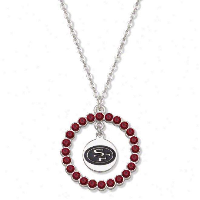 San Francisco 49ers Spirit Crystal Necklace