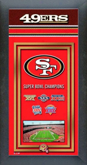 San Francisco 49ers Super Goblet Framed Team Championship Series