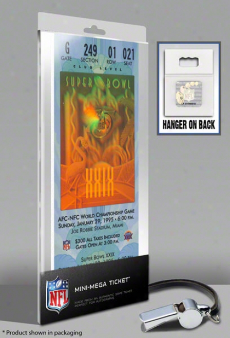 San Francisco 49ers Super Bol Xxix Mini-mega Ticket