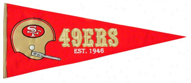 San Francisco 49ers Throwback Pennant