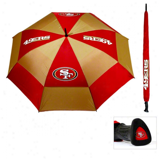 San Fransisco 49ers 62'' Double Canopy Umbrella