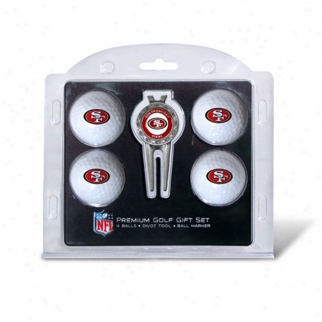 San Fransisco 49ers Divot Tool & Ball Set