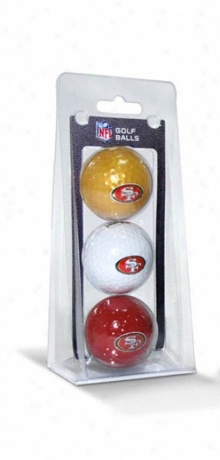 San Fransisco 49ers Golf Ball 3 Pack