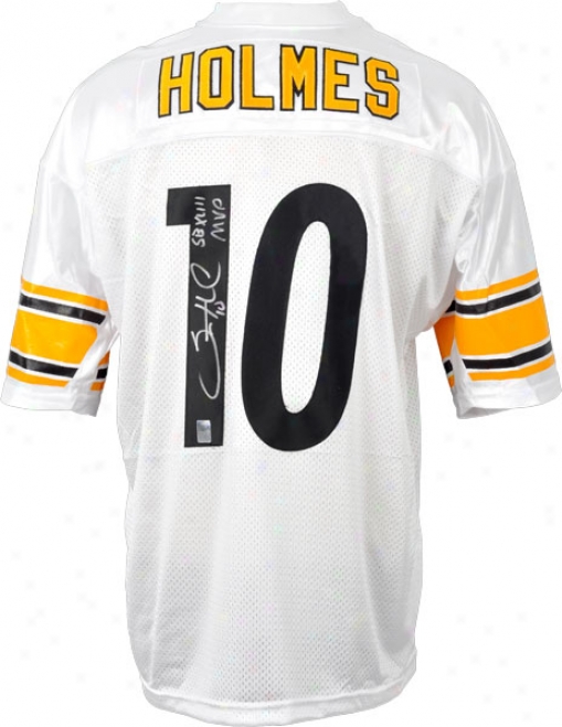 Santonio Holmes Autographed Jersey  Details: Pittsburgh Steelers, Sb Xliii Mvp Inscription