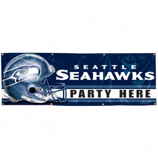 Seattle Seahawks 2x6 Vinyl Banner