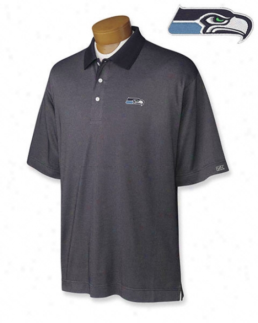 Seattle Seahawks Cb Drytec Birdseye Polo