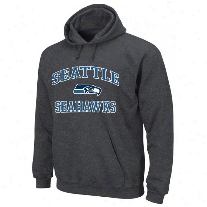 Seattle Seahawks Charcoal Heart And Soul Ii Hooded Sweatshirt