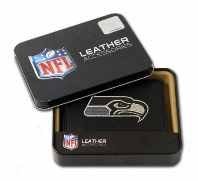 Seattle Seahawks Embroidered Trifold Wallet