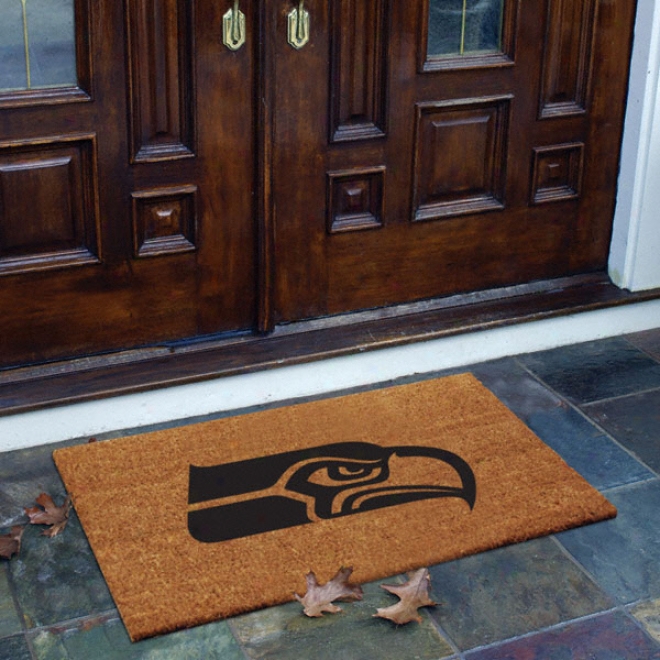 Seattle Seahawks Flocked Door Mat