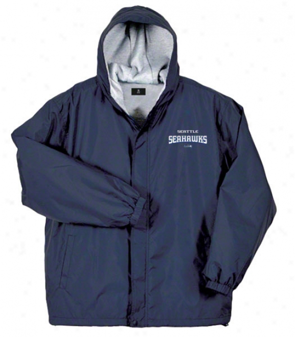 Seattle Seahawks Jacket: Navy Reebok Legacy Jacket