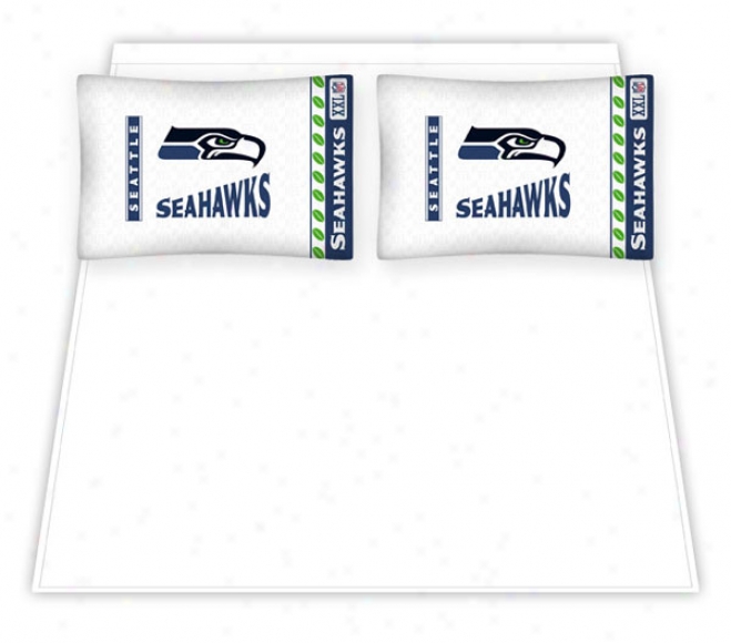 Seattle Seahawks Micro Fiber Queen Sheet Set