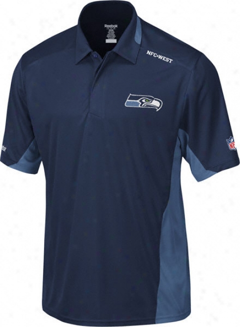 Seattle Seahawks Navy 2009 Sideline Clutch Team Polo