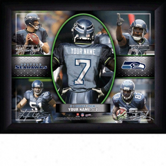 Seattle Seahawks Personalized Action Cllage Print