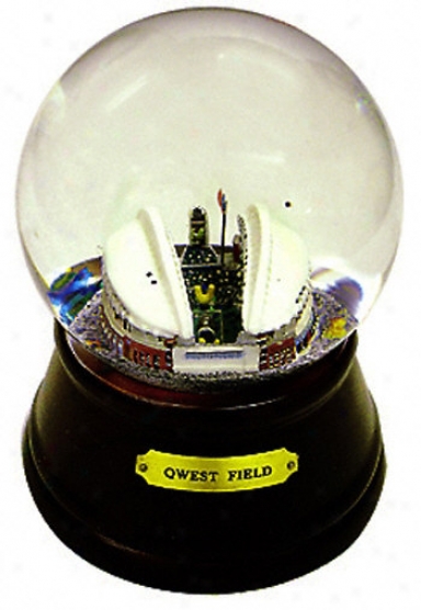 Seattle Seahawks Qwest Stadium Melodious Snow Globe
