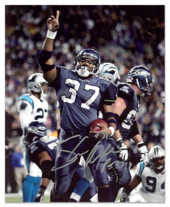 Shaun Alexander Seattle Seahawks - Vs. Panthers - Autographed 8x10 Photograph