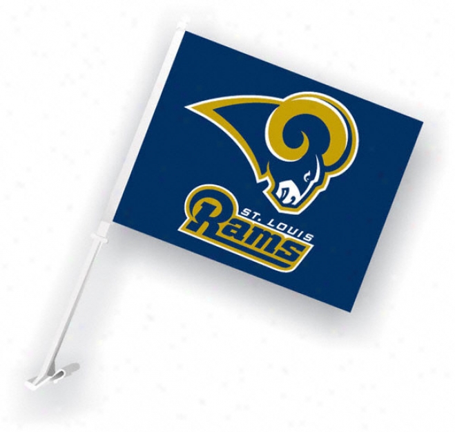 St. Louis Rams 11x18 Double Sided Car Flag - Set Of 2