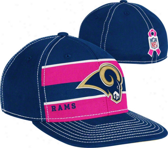 St. Louis Rams 2011 Breast Cancer Awareness Player Sideline Flex Hat