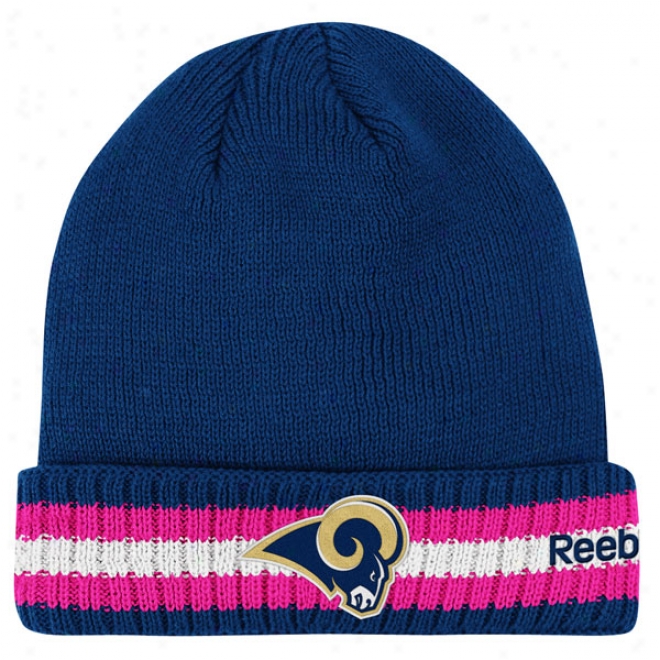 St. Louis Rams 2011 Breast Cancer Awareness Sideline Cuffed Knit Hat