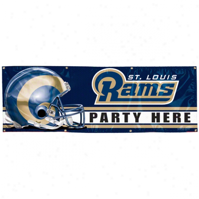 St. Louis Rams 2x6 Vinyl Banner