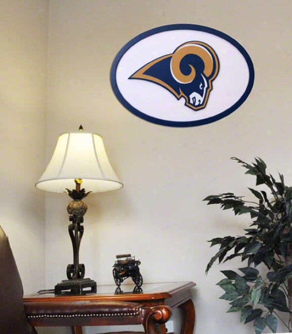 St.-Louis Rams 31 Inch Logo Wall Art