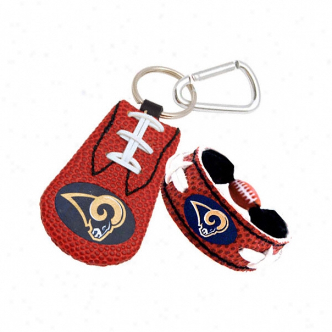 St. Louis Rams Bracelet & Keychain Set