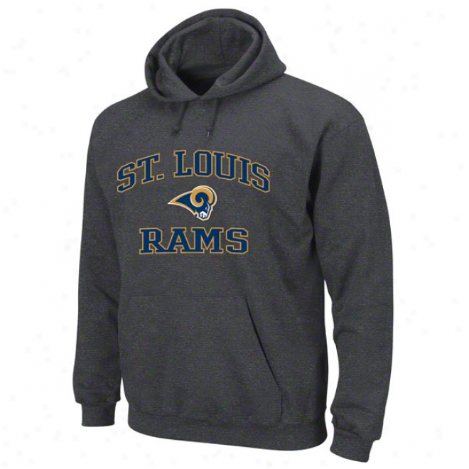 St. Louis Rams Charcoal Heart And Soul Ii Hooded Sweatshirt