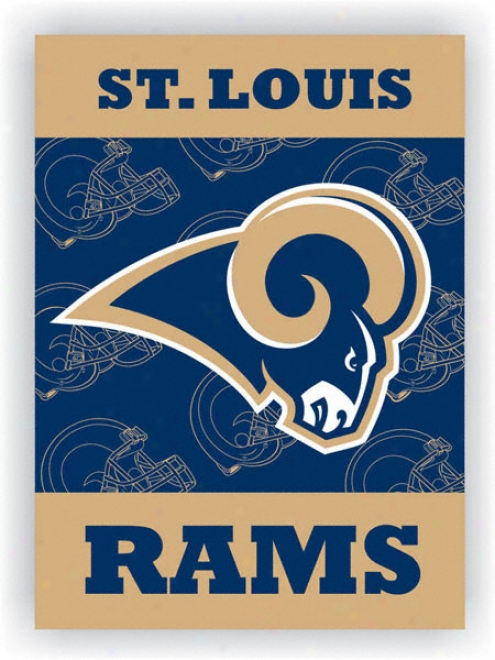 St. Louis Rams Double Sded 28x40 Banner