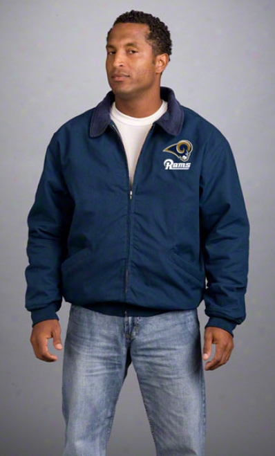 St. Louis Rams Jacket: Navy Reebok Saginaw Jacket